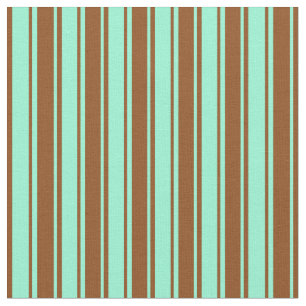 Tissu Motif couleur Brown et Aquamarine