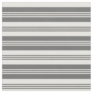 Tissu Motif couleur crème grise et crème à la menthe