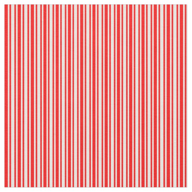Tissu Motif couleur crème rouge et crème à la menthe (Fermer)