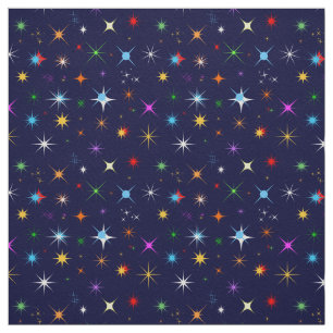 Tissu Motif couleur étoile