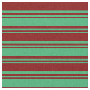 Tissu Motif couleur mer vert et marron