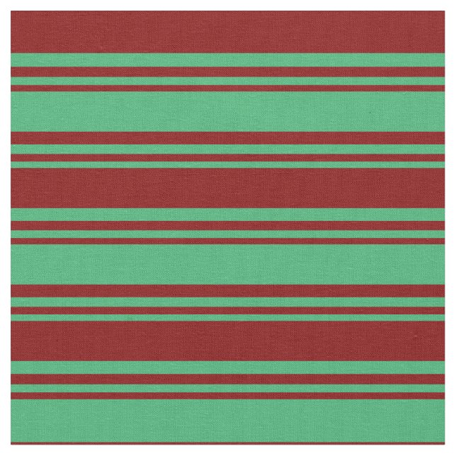 Tissu Motif couleur mer vert et marron (Fermer)