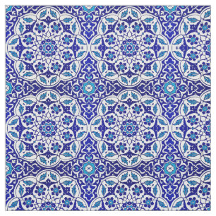 Tissu Motif couleur ottoman turc Iznik Carrelage bleu