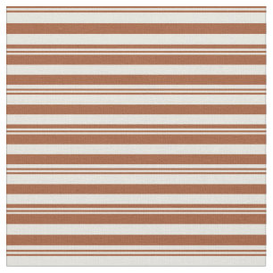 Tissu Motif couleur sienne et beige