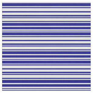 Tissu Motif Crème à la menthe et Bleu de bandes/lignes d