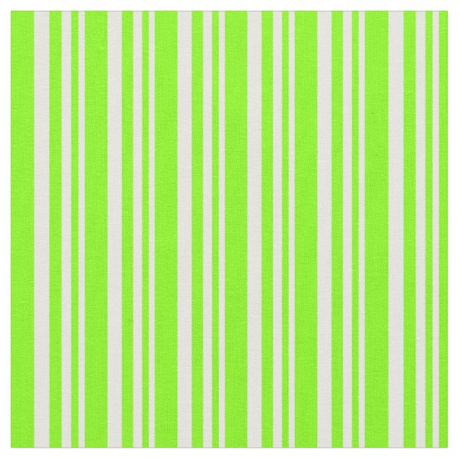 Tissu Motif Crème à la menthe et rayures de Chartreuse (Fermer)