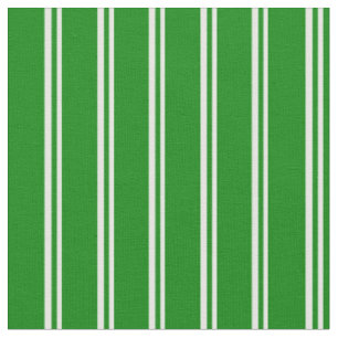 Tissu Motif Crème et lignes vertes