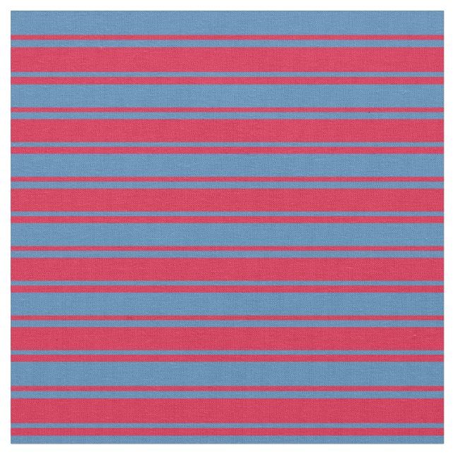 Tissu Motif Crimson et Blue Lines (Fermer)