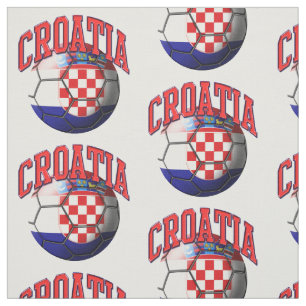 Tissu Motif croate de football