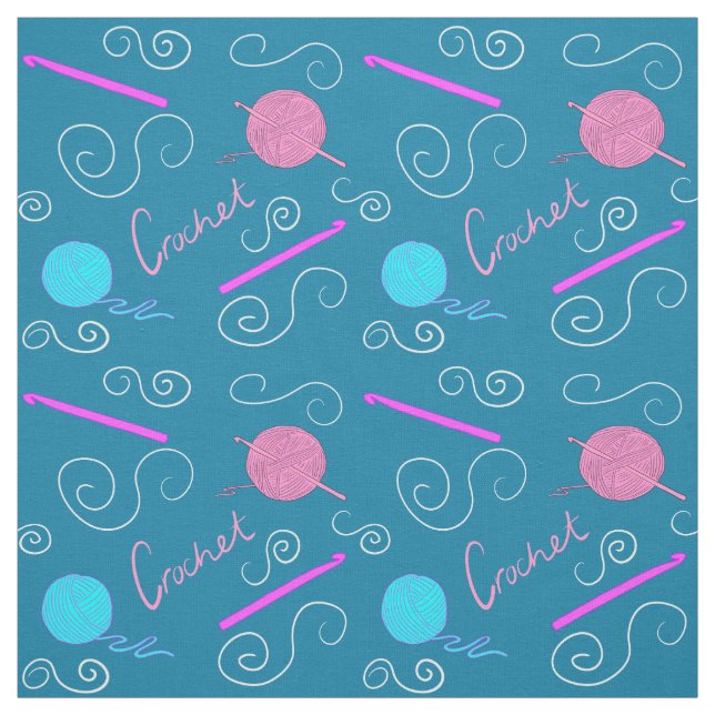 Tissu Motif Crochet (Échantillon)