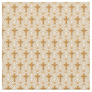 Tissu Motif croisé chrétien de gril - petit rapport