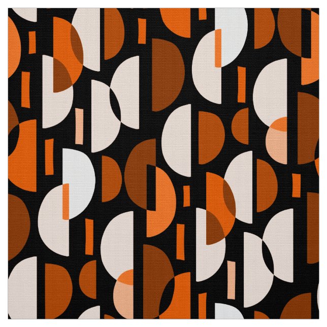 Tissu Motif croissant 010921 - Orange (Échantillon)
