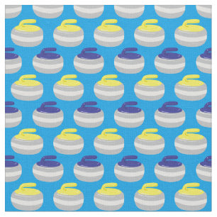 Tissu Motif Curling Stones