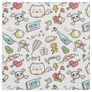 Tissu Motif Cute Kawaii