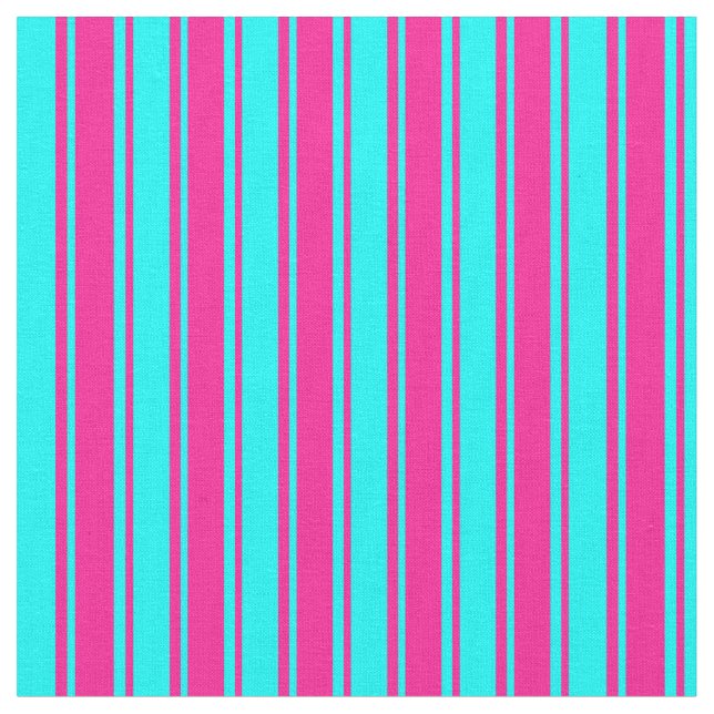 Tissu Motif Cyan et Deep Pink Lines (Fermer)