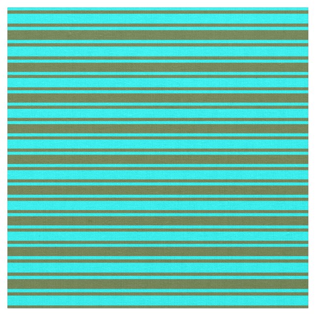Tissu Motif Cyan et Olive foncé (Fermer)