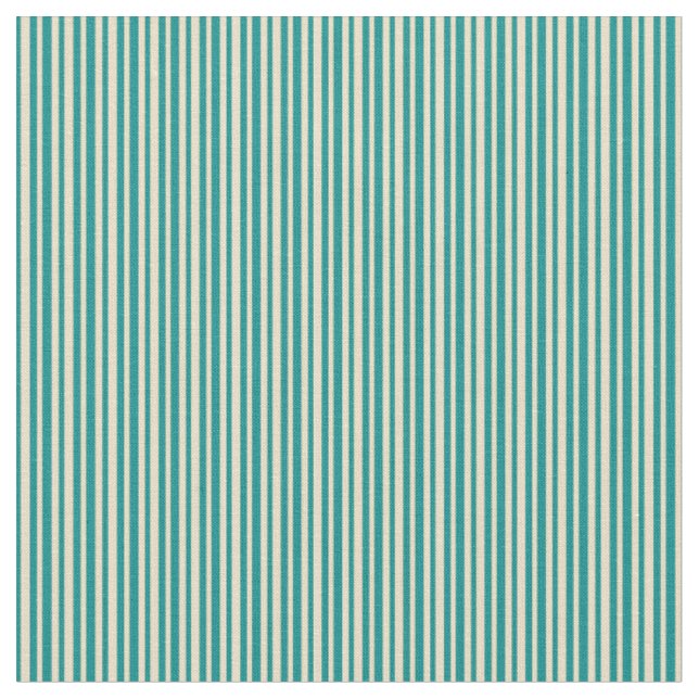 Tissu Motif Cyan foncé et Tan Lines (Fermer)