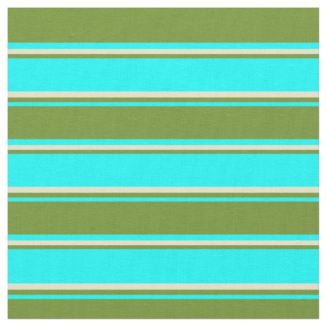 Tissu Motif Cyan, Vert et Pale (Fermer)