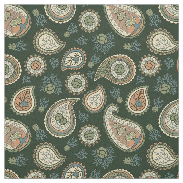 Tissu Motif Cypress Paisley (Échantillon)