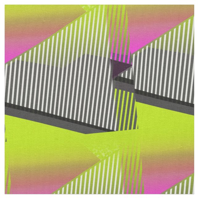 Tissu Motif d'abrégé sur le néon 80s (Fermer)