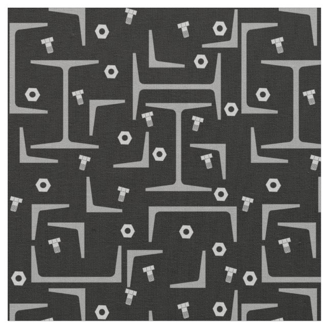 Tissu Motif d'acier structurel (Fermer)