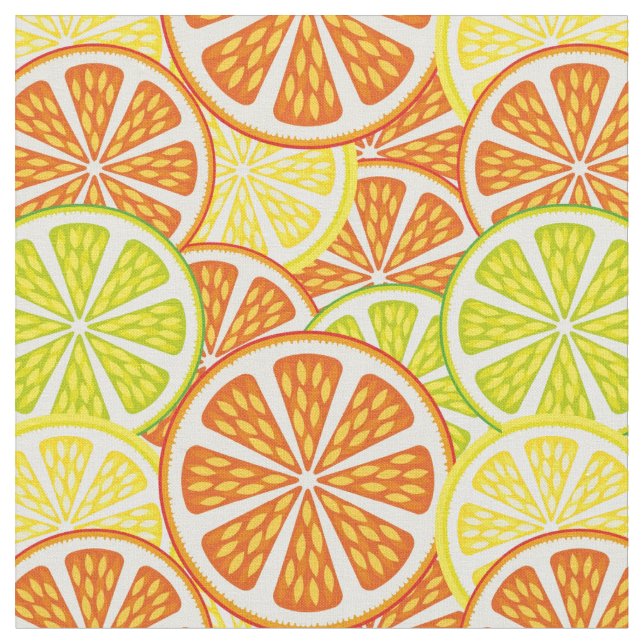 Tissu Motif d'agrume (Fermer)
