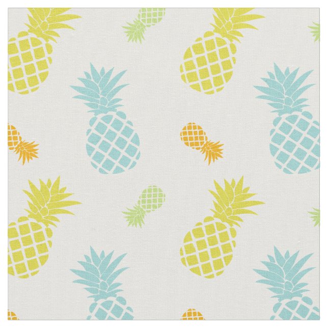 Tissu Motif d'ananas d'arc-en-ciel (Fermer)