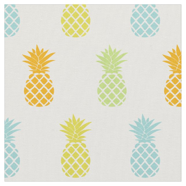 Tissu Motif d'ananas d'arc-en-ciel (Fermer)