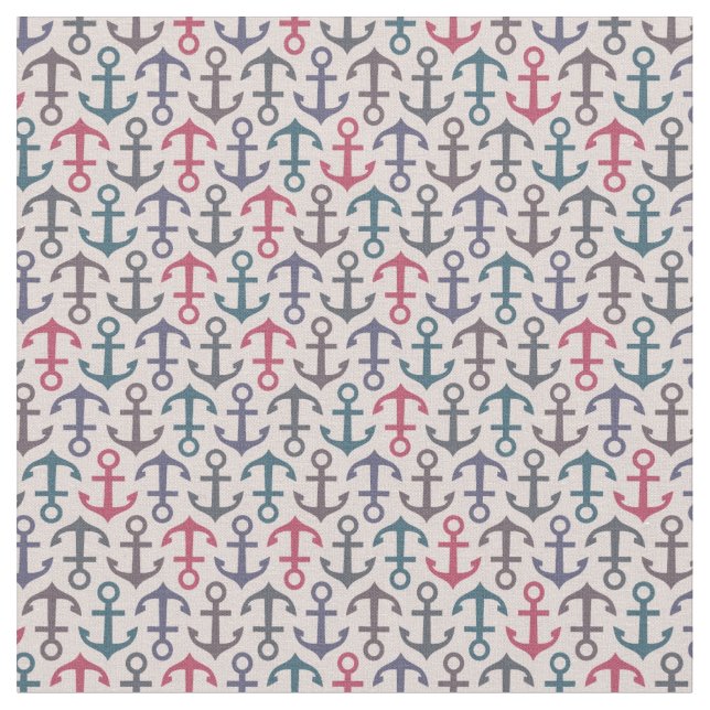 Tissu Motif d'Ancre (Fermer)