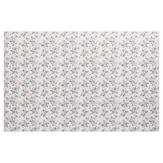 Tissu Motif d'aquarelle rose et gris (Yard)