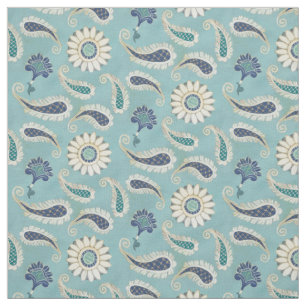 Tissu motif d'art floral Marocain Paisley de 3 pouces