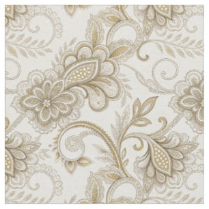 Tissu Motif d'art floral paisley de luxe élégant