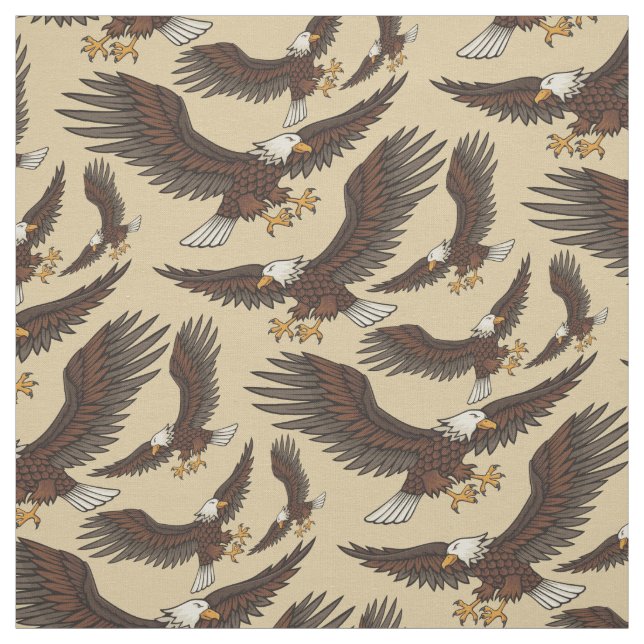 Tissu Motif d'attaque d'aigle (Échantillon)