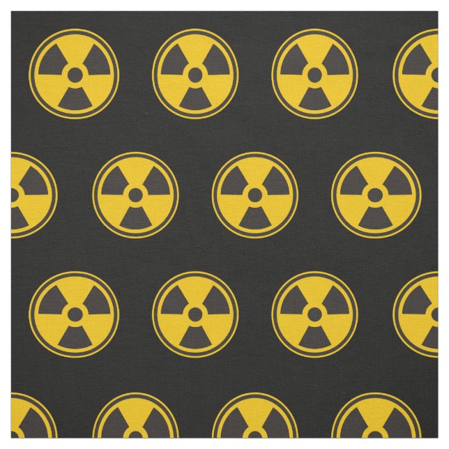 Tissu Motif d'avertissement de radioactivité (Échantillon)
