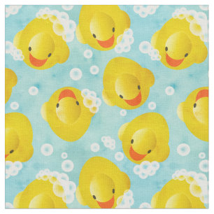 Tissu Motif de bain canards en caoutchouc