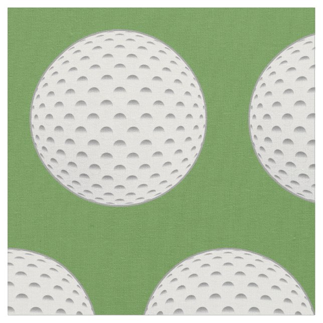 Tissu Motif de balle de golf (Fermer)