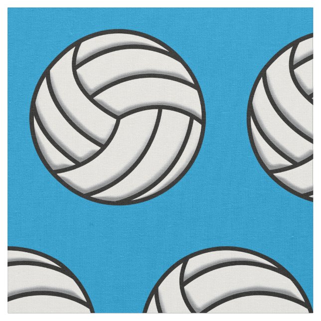 Tissu Motif de balle de volley-ball (Fermer)