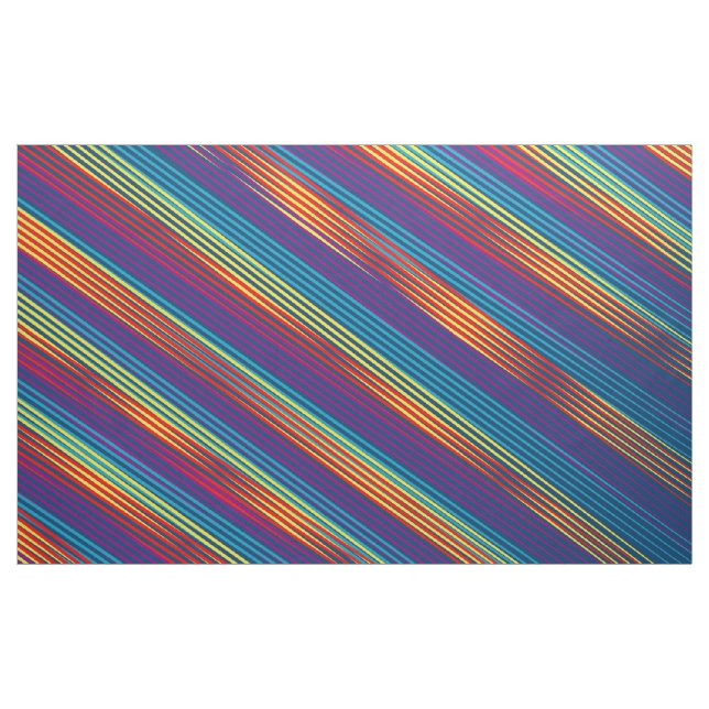 Tissu Motif de bandes colorées (Yard)