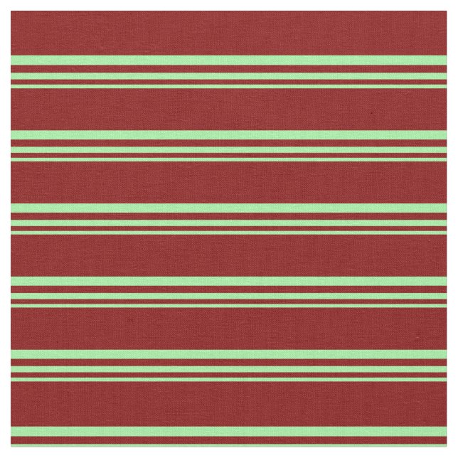 Tissu Motif de bandes vert et marron (Fermer)