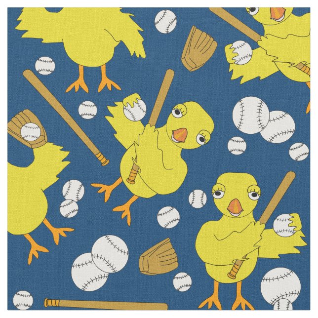 Tissu Motif de baseball de softball (Fermer)