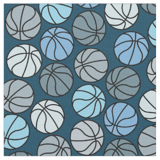 Tissu Motif de basket-ball coloré