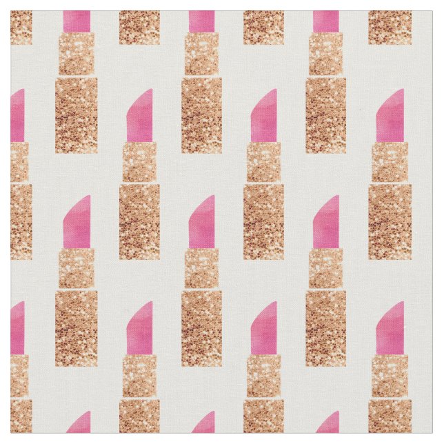 Tissu Motif de beauté de maquillage de rouge à lèvres de (Fermer)