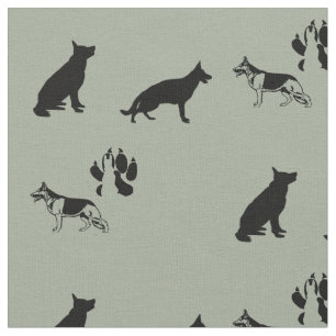 Tissu Motif de berger allemand