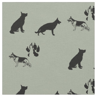 Tissu Motif de berger allemand