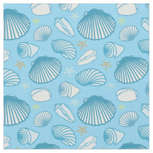 Tissu Motif de bleu d'océan
