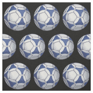 Tissu Motif de bleu peint par ballon de football et de