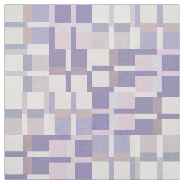 Tissu Motif de bloc de couleur géométrique - violet et l (Échantillon)