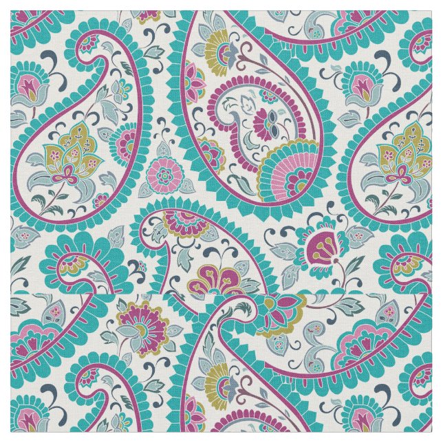 Tissu Motif de Boteh Paisley (Fermer)