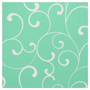 Tissu Motif de boule à lunettes à Aqua