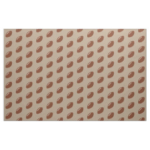 Tissu Motif de boules de football diagonales sur Tan Fab